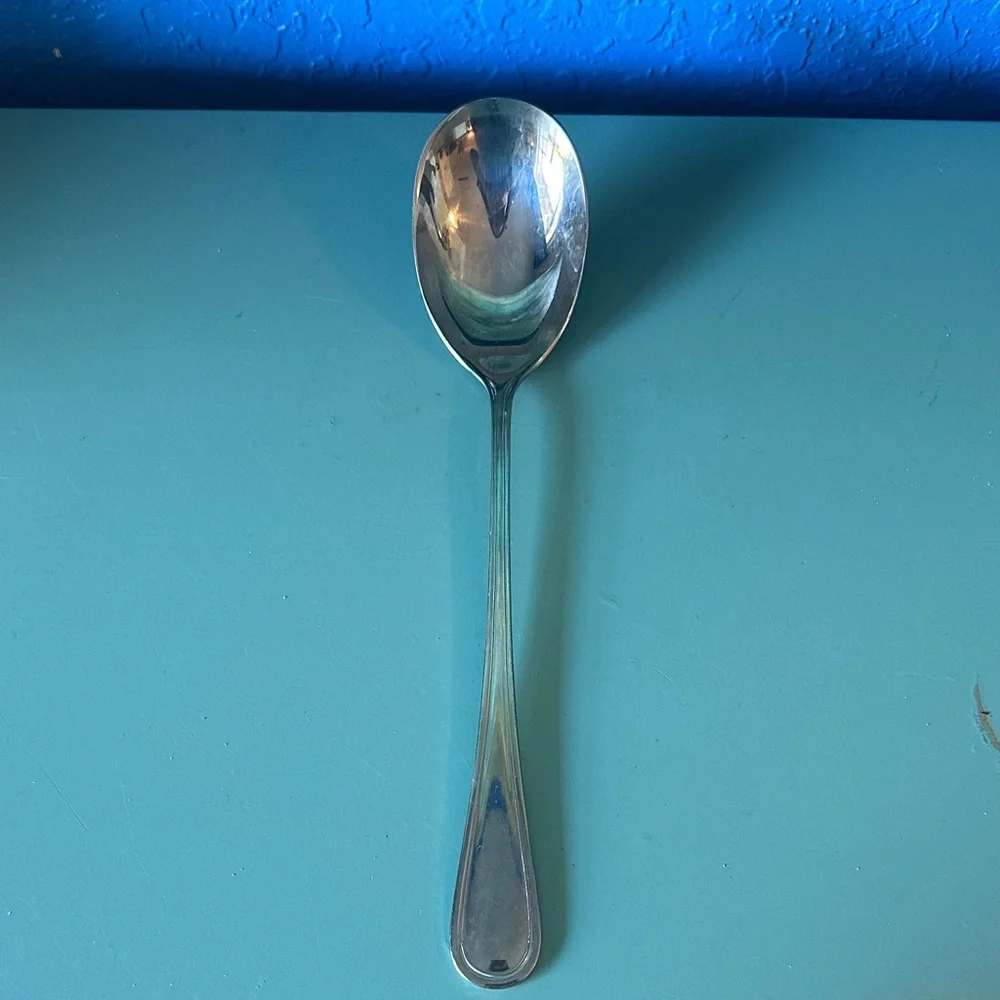 Large Elegant Stainless Steel Serving Spoon
